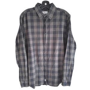 Jack & Jones Long Sleeves Buttoned Plaid & White Distressed design - X-Large